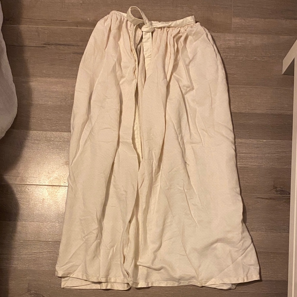 Chic Cream Maxi Tie Apron